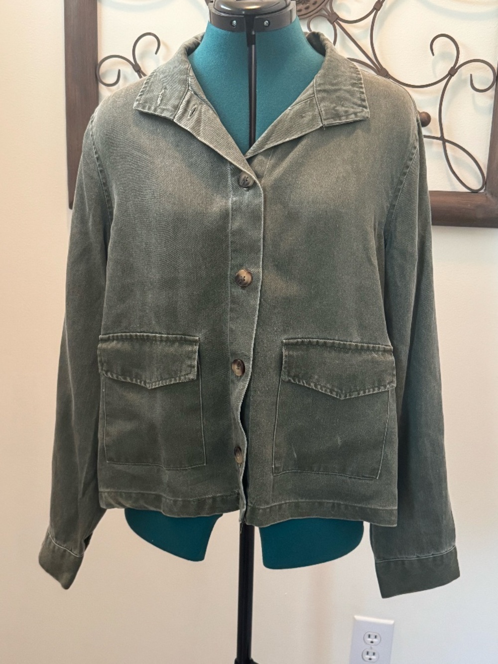 Jane & Delancey Army Green Jacket Size Small NWT
